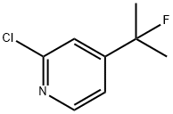 Pyridine, 2-chloro-4-(1-fluoro-1-methylethyl)- Structure