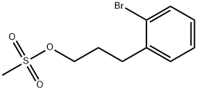 Benzenepropanol, 2-bromo-, 1-methanesulfonate Structure