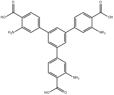 1,1':3',1''-Terphenyl]-4,4''-dicarboxylic acid, 3,3''-diamino-5'-(3-amino-4-carboxyphenyl)- 구조식 이미지