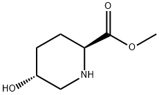 2-Piperidinecarboxylic acid, 5-hydroxy-, methyl ester, (2S,5R)- Structure