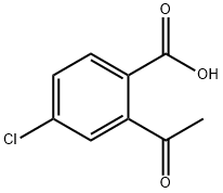 2-acetyl-4-chlorobenzoic acid 구조식 이미지