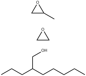 Oxirane, 2-methyl-, polymer with oxirane, mono(2-propylheptyl) ether Structure