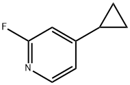 4-CYCLOPROPYL-2-FLUOROPYRIDINE Structure