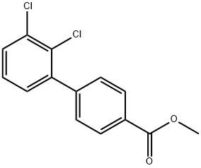 [1,1'-Biphenyl]-4-carboxylic acid, 2',3'-dichloro-, methyl ester Structure