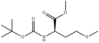 D-Methionine, N-[(1,1-dimethylethoxy)carbonyl]-, methyl ester Structure