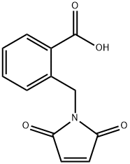 Benzoic acid, 2-[(2,5-dihydro-2,5-dioxo-1H-pyrrol-1-yl)methyl]- Structure