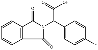 (1,3-Dioxoisoindol-2-yl)(4-fluorophenyl)acetic acid 구조식 이미지