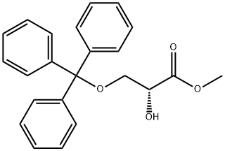 Propanoic acid, 2-hydroxy-3-(triphenylmethoxy)-, methyl ester, (2R)- 구조식 이미지