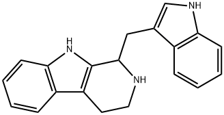 2,3,4,9-tetrahydro-1-(1H-indol-3-ylmethyl)-1H-pyrido[3,4-b]indole Structure