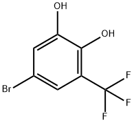 1,2-Benzenediol, 5-bromo-3-(trifluoromethyl)- Structure