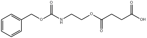 Butanedioic acid, 1-[2-[[(phenylmethoxy)carbonyl]amino]ethyl] ester Structure