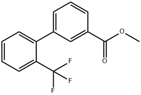 [1,1'-Biphenyl]-3-carboxylic acid, 2'-(trifluoromethyl)-, methyl ester Structure