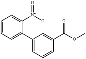 [1,1'-Biphenyl]-3-carboxylic acid, 2'-nitro-, methyl ester Structure