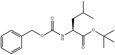 L-Leucine, N-[(phenylmethoxy)carbonyl]-, 1,1-dimethylethyl ester 구조식 이미지