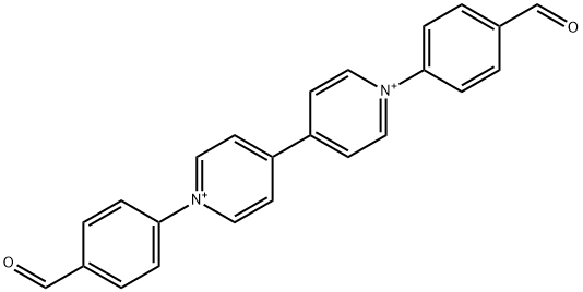 4,4'-Bipyridinium, 1,1'-bis(4-formylphenyl) Structure