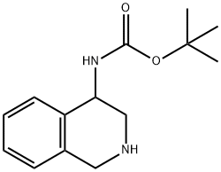 Carbamic acid, N-(1,2,3,4-tetrahydro-4-isoquinolinyl)-, 1,1-dimethylethyl ester Structure