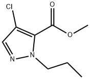 methyl 4-chloro-1-propyl-1H-pyrazole-5-carboxylate Structure