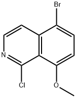 Isoquinoline, 5-bromo-1-chloro-8-methoxy- Structure