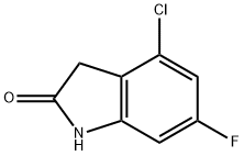 2H-Indol-2-one, 4-chloro-6-fluoro-1,3-dihydro- Structure