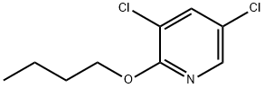 Pyridine, 2-butoxy-3,5-dichloro- Structure