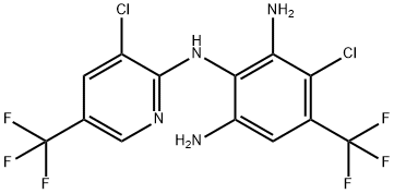 1,2,3-Benzenetriamine, 4-chloro-N2-[3-chloro-5-(trifluoromethyl)-2-pyridinyl]-5-(trifluoromethyl)- Structure