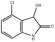 2H-Indol-2-one, 4-chloro-1,3-dihydro-3-hydroxy- 구조식 이미지