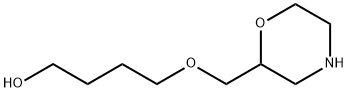 1-Butanol, 4-(2-morpholinylmethoxy)- 구조식 이미지