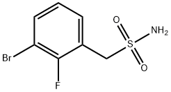 Benzenemethanesulfonamide, 3-bromo-2-fluoro- Structure