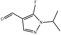 1H-Pyrazole-4-carboxaldehyde, 5-fluoro-1-(1-methylethyl)- Structure
