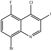 8-Bromo-4-chloro-5-fluoro-3-iodoquinoline Structure