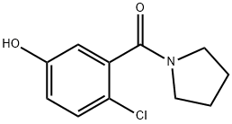 Methanone, (2-chloro-5-hydroxyphenyl)-1-pyrrolidinyl- Structure