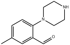 5-methyl-2-(piperazin-1-yl)benzaldehyde 구조식 이미지