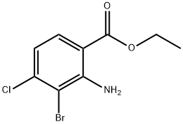 Benzoic acid, 2-amino-3-bromo-4-chloro-, ethyl ester Structure