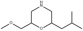 Morpholine,2-(methoxymethyl)-6-(2-methylpropyl)- 구조식 이미지