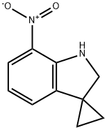 Spiro[cyclopropane-1,3'-[3H]indole], 1',2'-dihydro-7'-nitro- Structure