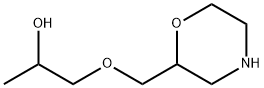 2-Propanol, 1-(2-morpholinylmethoxy)- Structure