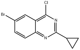 Quinazoline, 6-bromo-4-chloro-2-cyclopropyl- 구조식 이미지