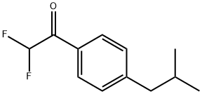 Ethanone, 2,2-difluoro-1-[4-(2-methylpropyl)phenyl]- Structure