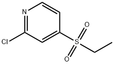 Pyridine, 2-chloro-4-(ethylsulfonyl)- 구조식 이미지