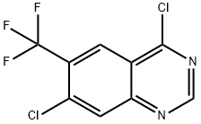 Quinazoline, 4,7-dichloro-6-(trifluoromethyl)- Structure