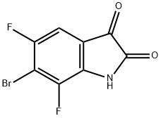 6-bromo-5,7-difluoroindoline-2,3-dione Structure