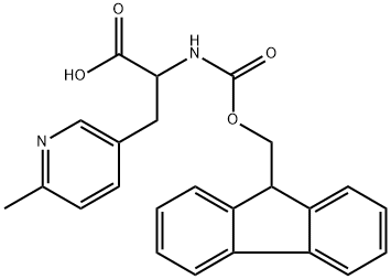 3-Pyridinepropanoic acid, α-[[(9H-fluoren-9-ylmethoxy)carbonyl]amino]-6-methyl- 구조식 이미지