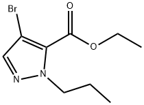 ethyl 4-bromo-1-propyl-1H-pyrazole-5-carboxylate Structure