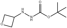 Hydrazinecarboxylic acid, 2-(3-oxetanyl)-, 1,1-dimethylethyl ester Structure