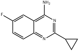 2-cyclopropyl-6-fluoroquinazolin-4-amine 구조식 이미지