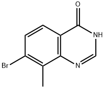 4(3H)-Quinazolinone, 7-bromo-8-methyl- Structure