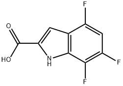 1H-Indole-2-carboxylic acid, 4,6,7-trifluoro- Structure