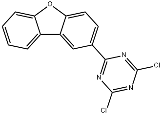 2,4-Dichloro-6-(dibenzo[b,d]furan-2-yl)-1,3,5-triazine 구조식 이미지