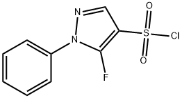 1H-Pyrazole-4-sulfonyl chloride, 5-fluoro-1-phenyl- 구조식 이미지