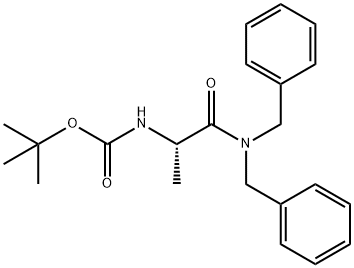 Carbamic acid, [2-[bis(phenylmethyl)amino]-1-methyl-2-oxoethyl]-, 1,1-dimethylethyl ester, (S)- (9CI) 구조식 이미지